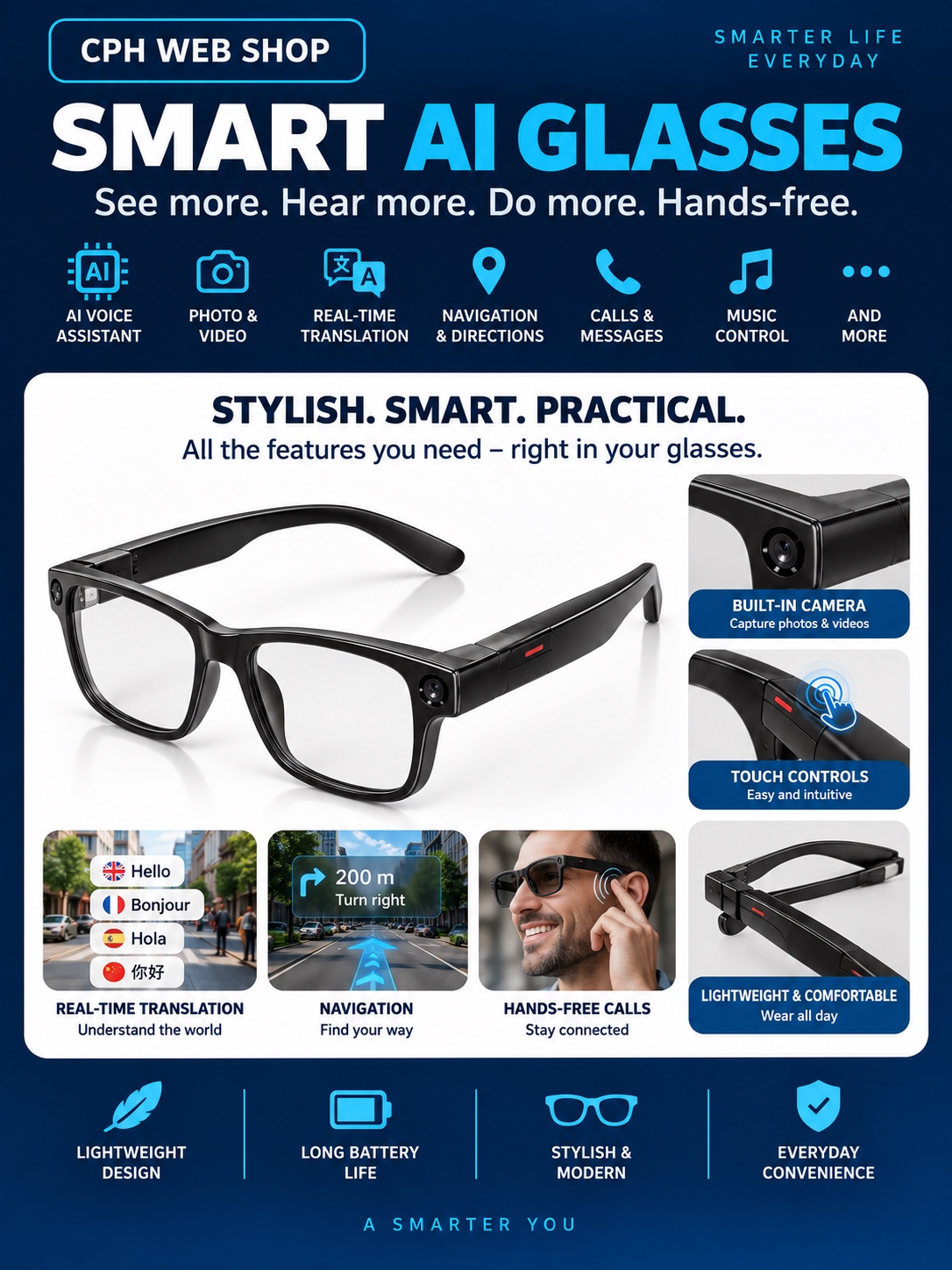 Smart AI Glasses